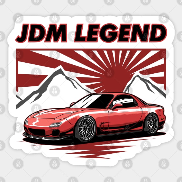 Mazda RX-7 FD JDM Legend Sticker by JDM Boyz